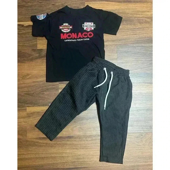 Let’s Kids Toddler Pinstripe Straight Leg Pants Lightweight Streetwear Size 2T - Picture 1 of 8